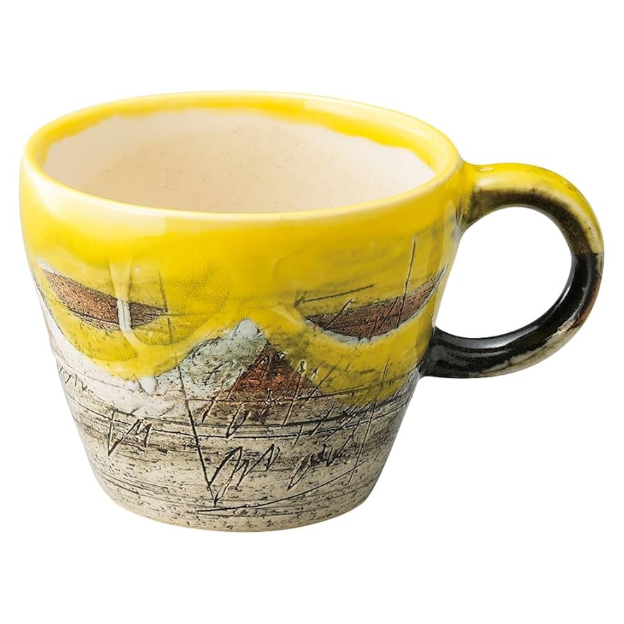 『ピカピカピカソ様』専用 Amazon.co.jp: Picasso Yellow Glazed Mug [3.7 x 3.2 inches